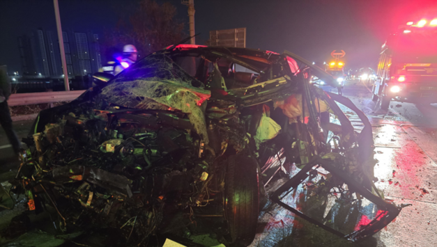 송탄소방서, 평택제천고속도로 3중 추돌사고 인명 구조